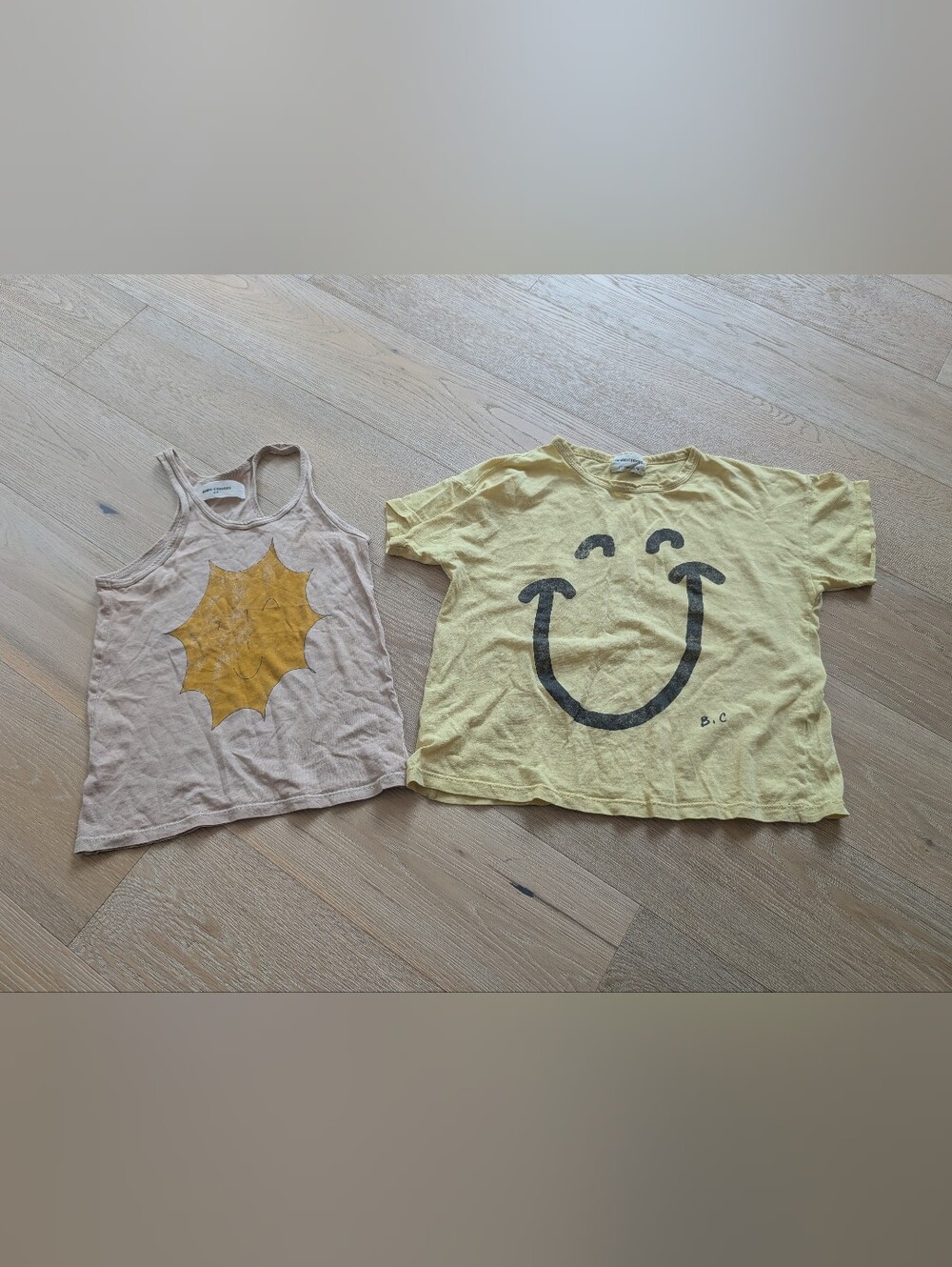 6-7y Bobo Choses Smile Top Bundle - Short Sleeve And Sleeveless